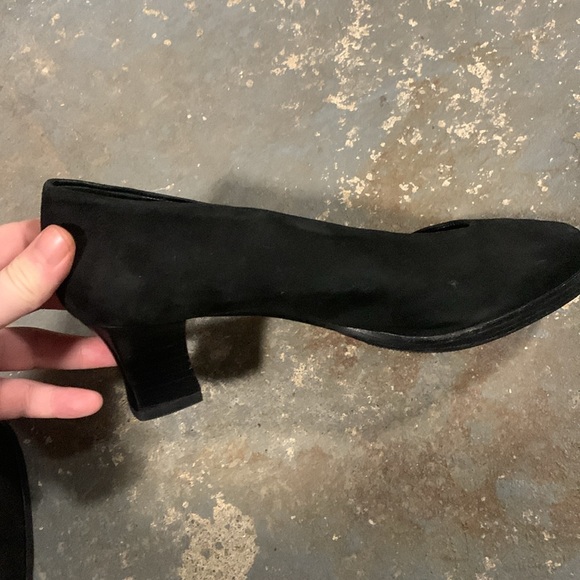 Stunning Black Corso Italian Hand Made Suede Heels size 39.5 - Picture 5 of 7